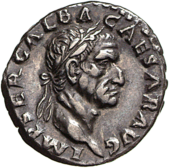 RIC I (second edition) Galba 211 Galba obverse, Head of Galba, laureate, right