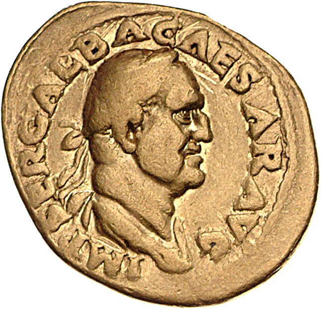 RIC I (second edition) Galba 216 Galba obverse, Bust of Galba, laureate and draped, right