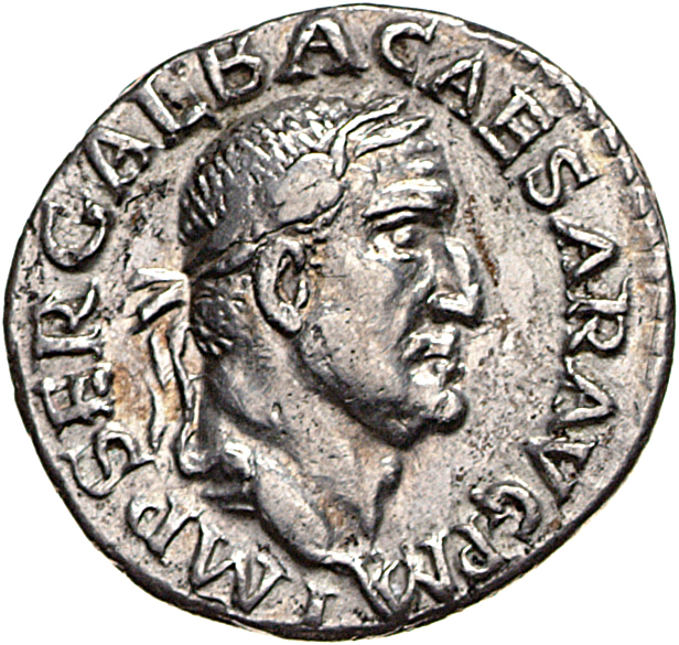 RIC I (second edition) Galba 232 Galba obverse — Head of Galba, laureate, right