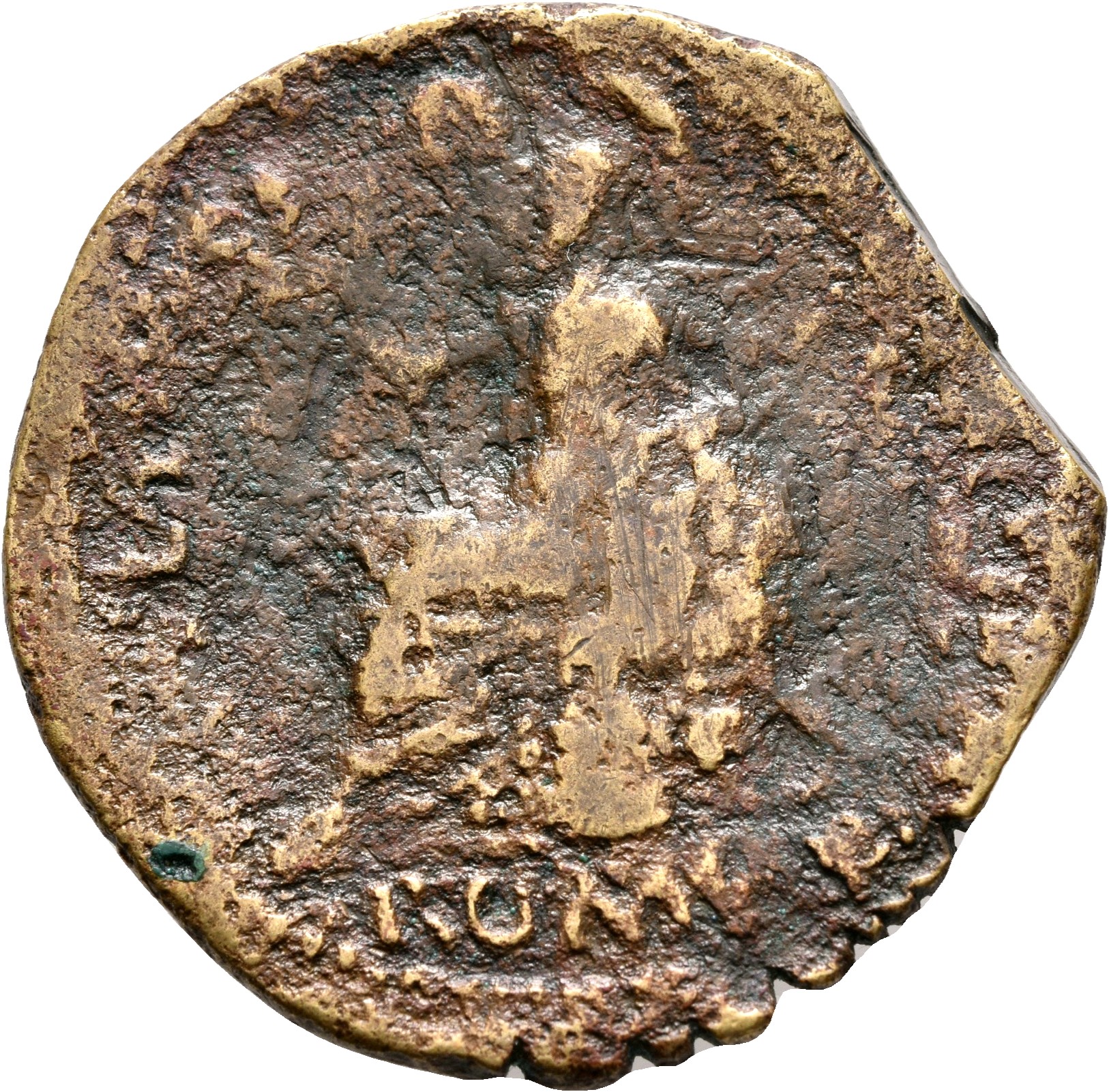 RIC I (second edition) Galba 242 Galba reverse, Roma, helmeted and draped, seated left on cuirass, holding spear in right ...