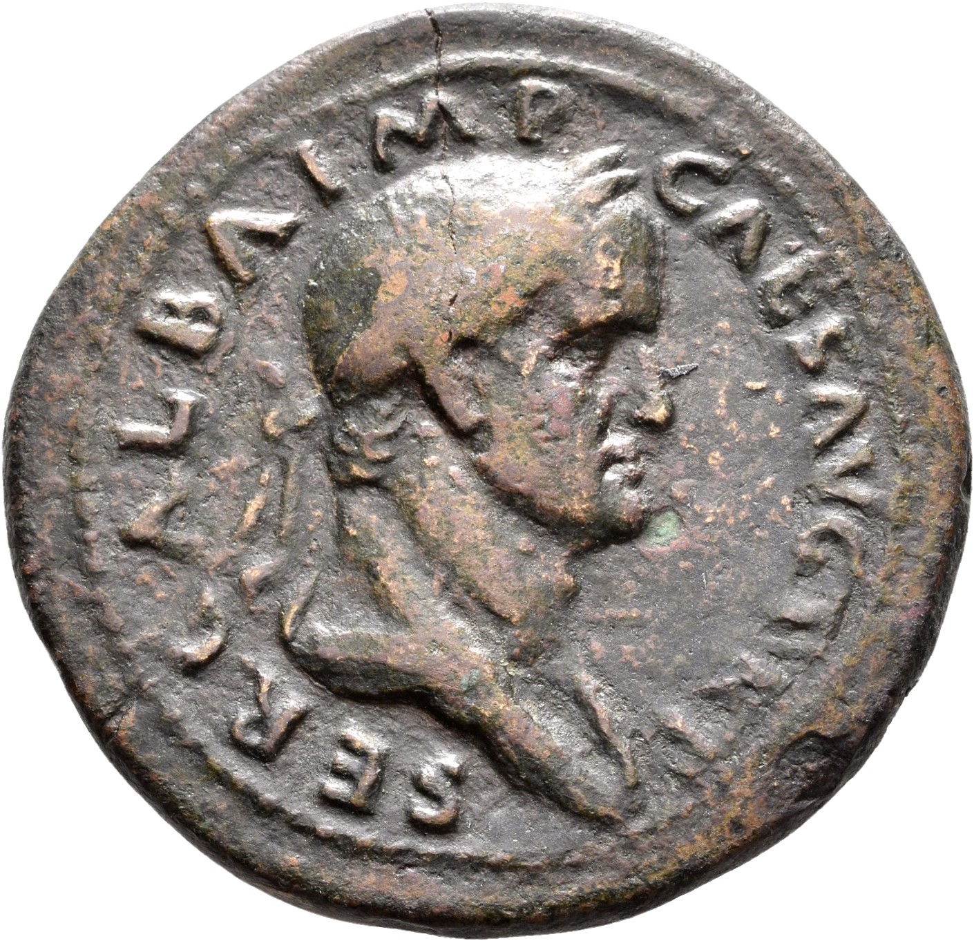 RIC I (second edition) Galba 244 Galba obverse, Head of Galba, laureate, right