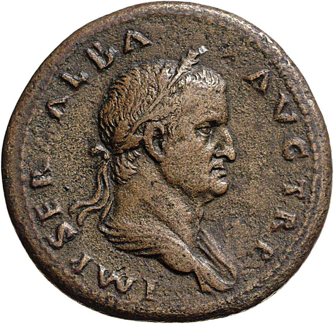 RIC I (second edition) Galba 255 Galba obverse — Bust of Galba, oak-wreathed and draped, right