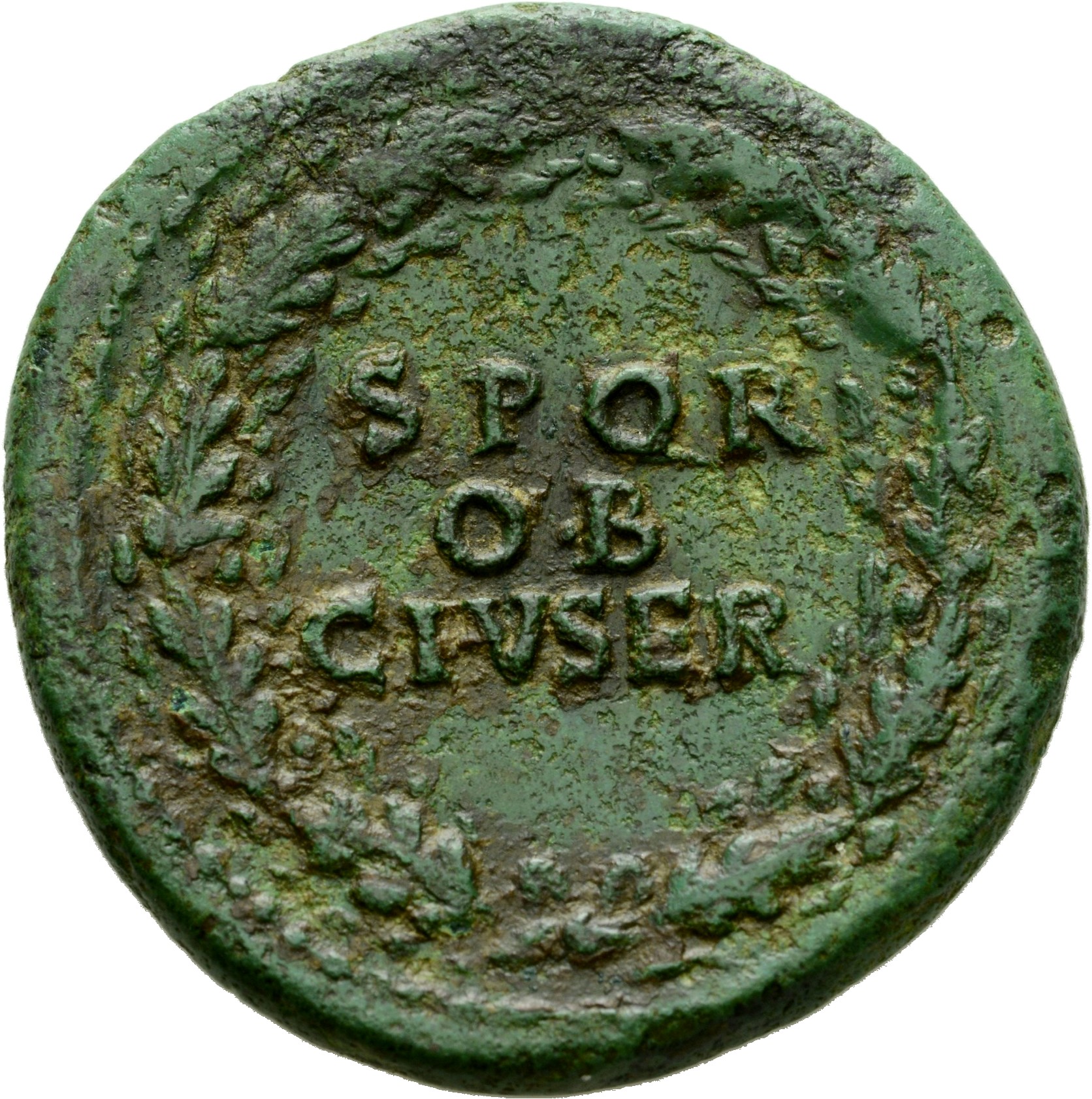 RIC I (second edition) Galba 261 Galba reverse, Legend in three lines oak-wreath