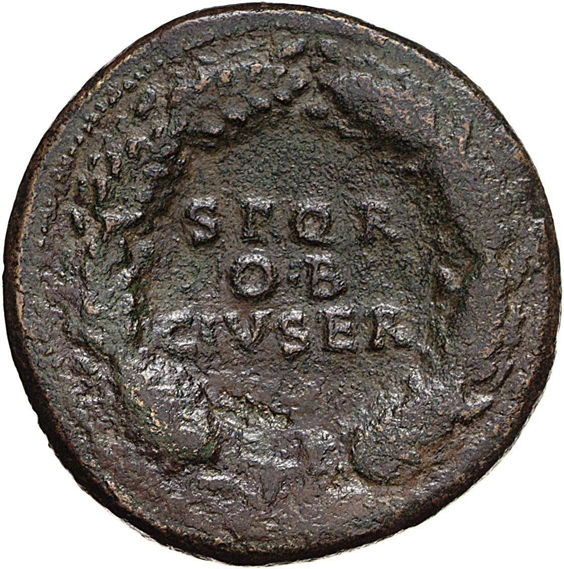 RIC I (second edition) Galba 262 Galba reverse, Legend in three lines oak-wreath