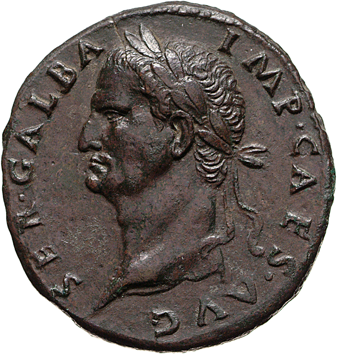 RIC I (second edition) Galba 268 Galba obverse, Head of Galba, laureate, left