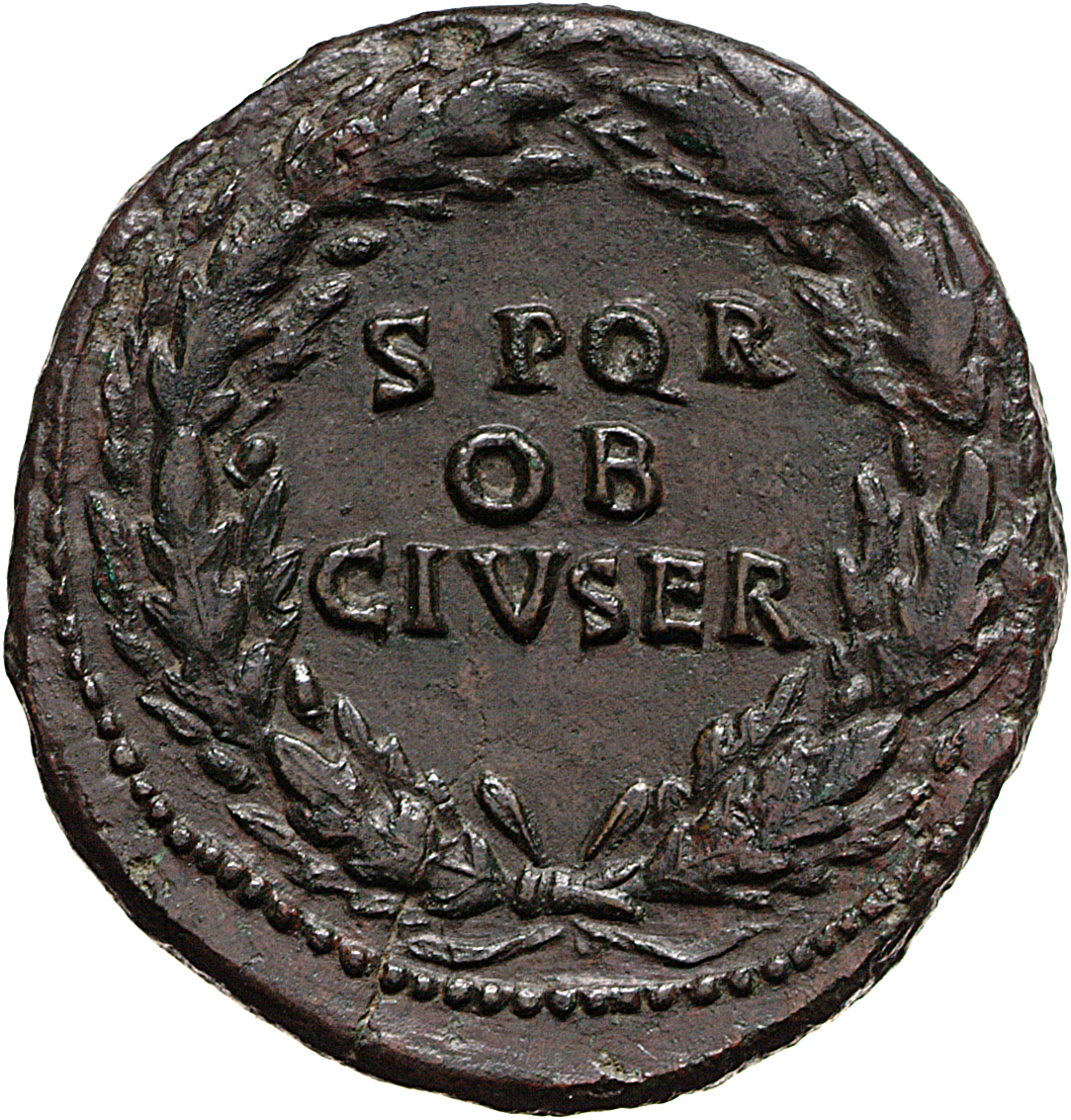 RIC I (second edition) Galba 268 Galba reverse, Legend in three lines oak-wreath