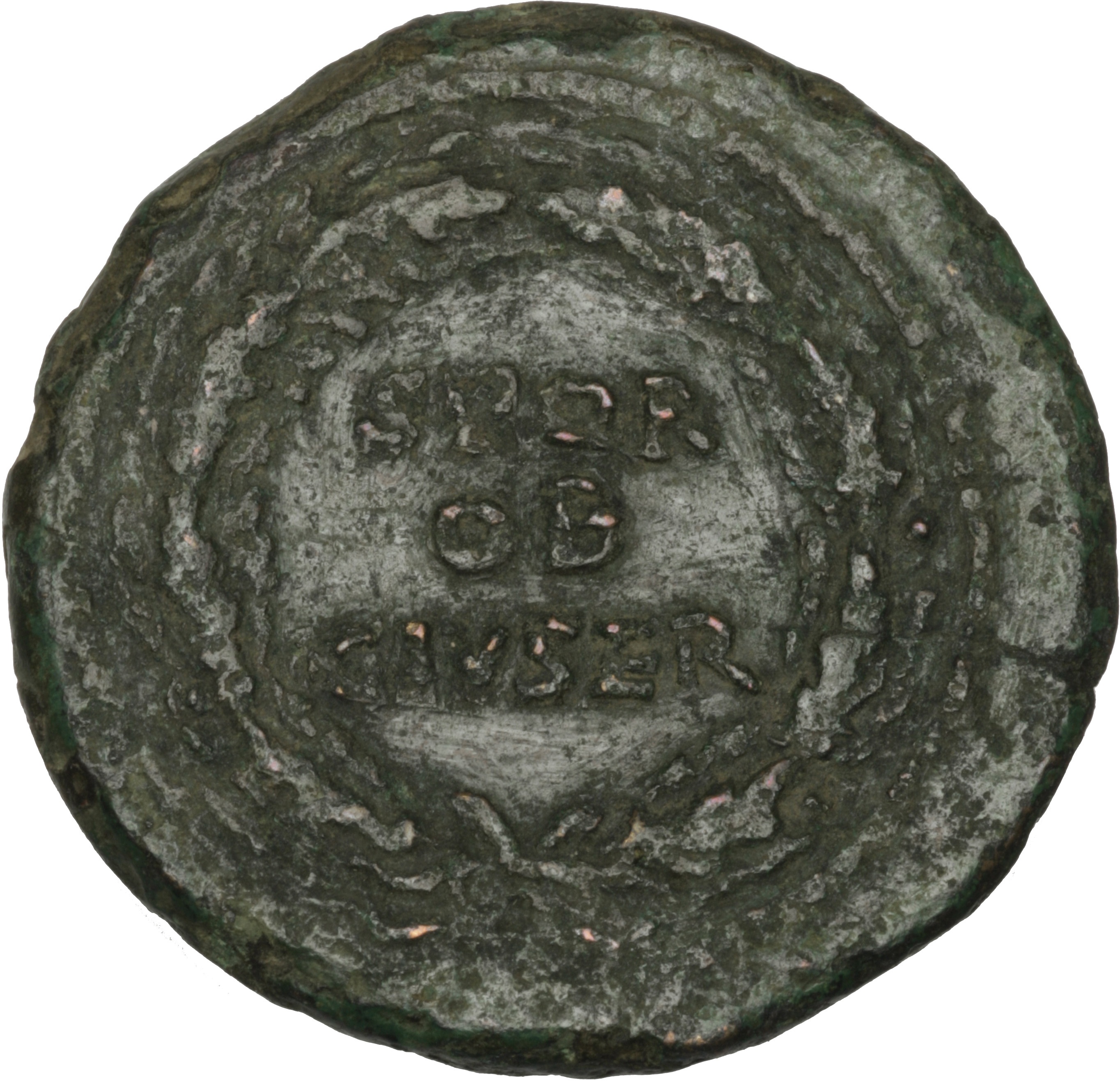 RIC I (second edition) Galba 270 Galba reverse, Legend in three lines oak-wreath