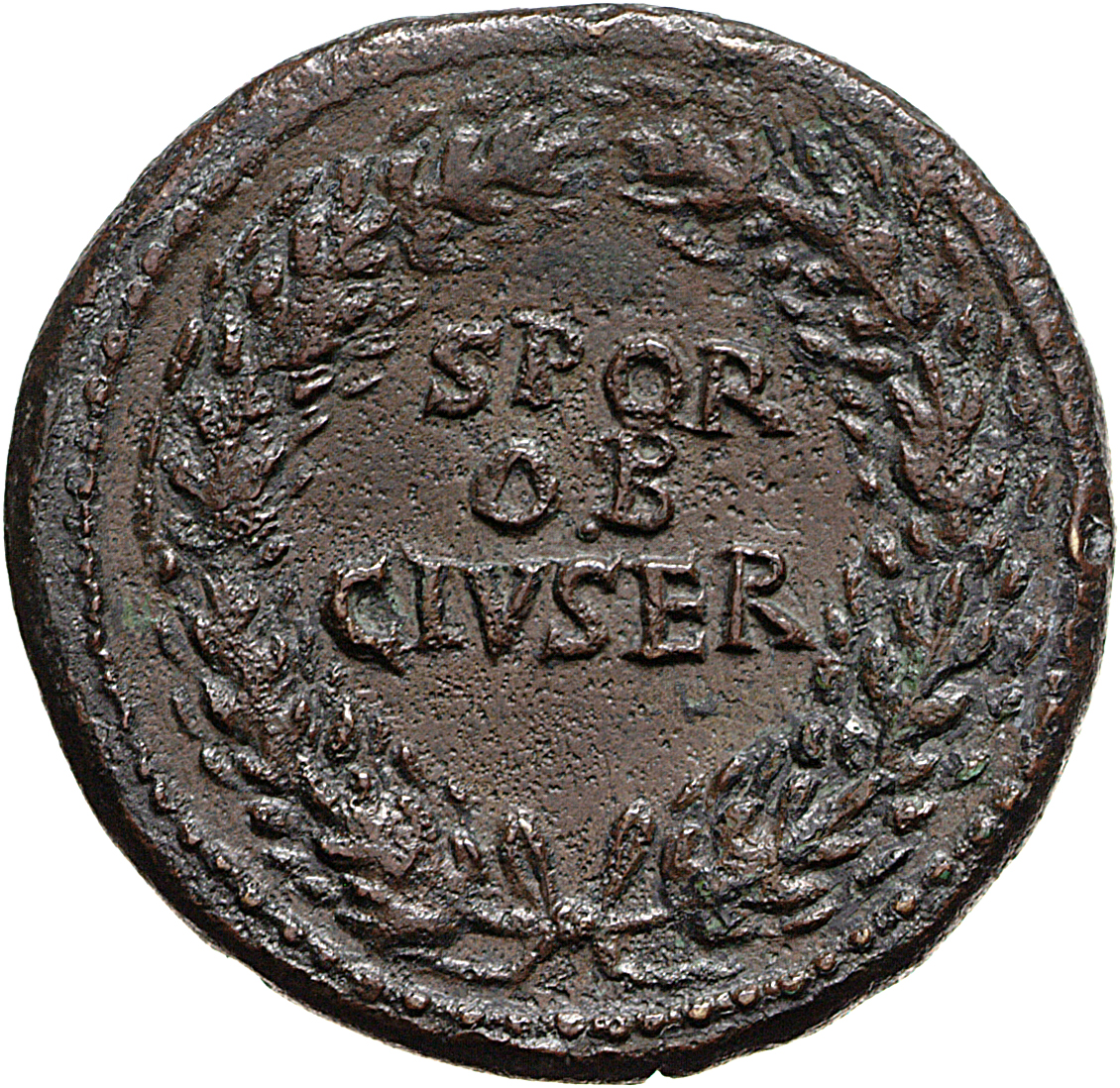 RIC I (second edition) Galba 271 Galba reverse — Legend in three lines oak-wreath