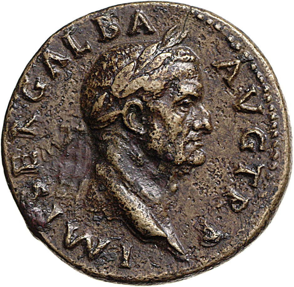 RIC I (second edition) Galba 281 Galba obverse — Head of Galba, laureate, right