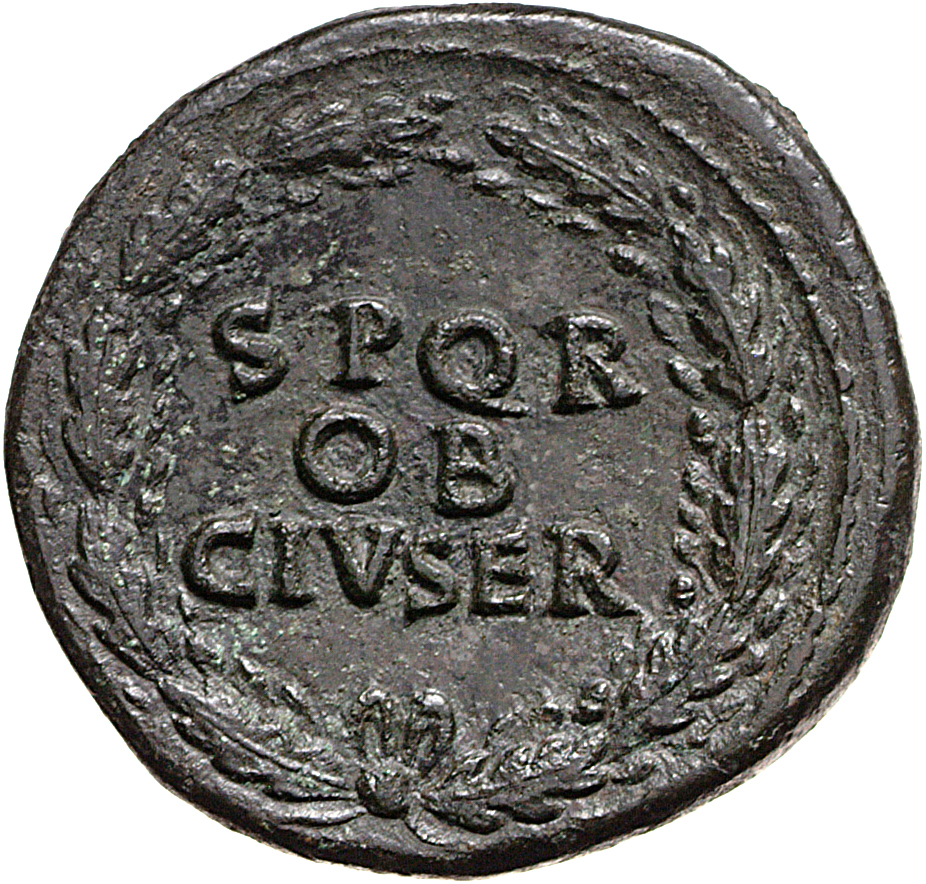 RIC I (second edition) Galba 286 Galba reverse, Legend in three lines oak-wreath