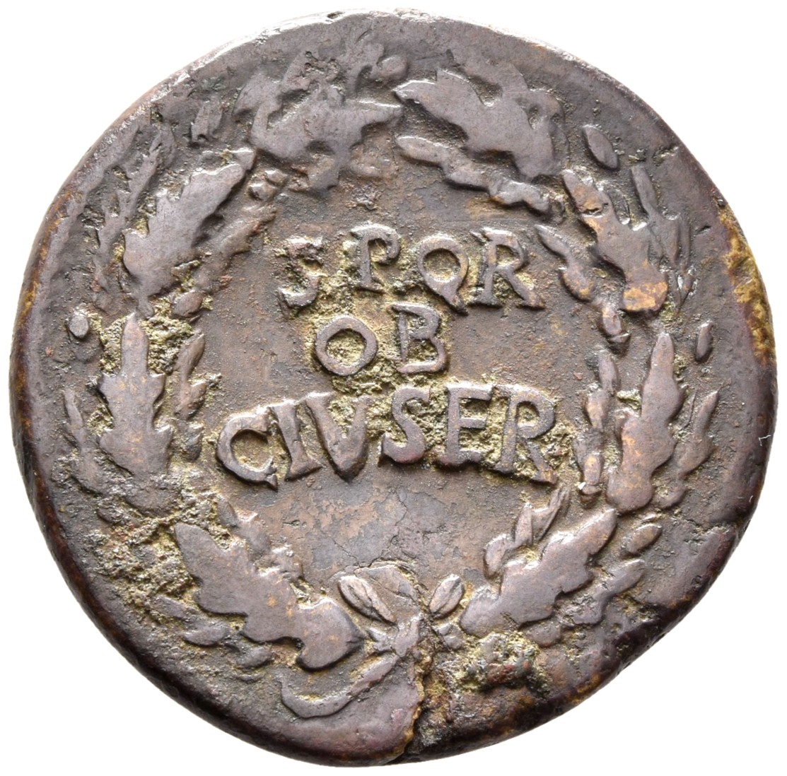 RIC I (second edition) Galba 287 Galba reverse — Legend in three lines oak-wreath