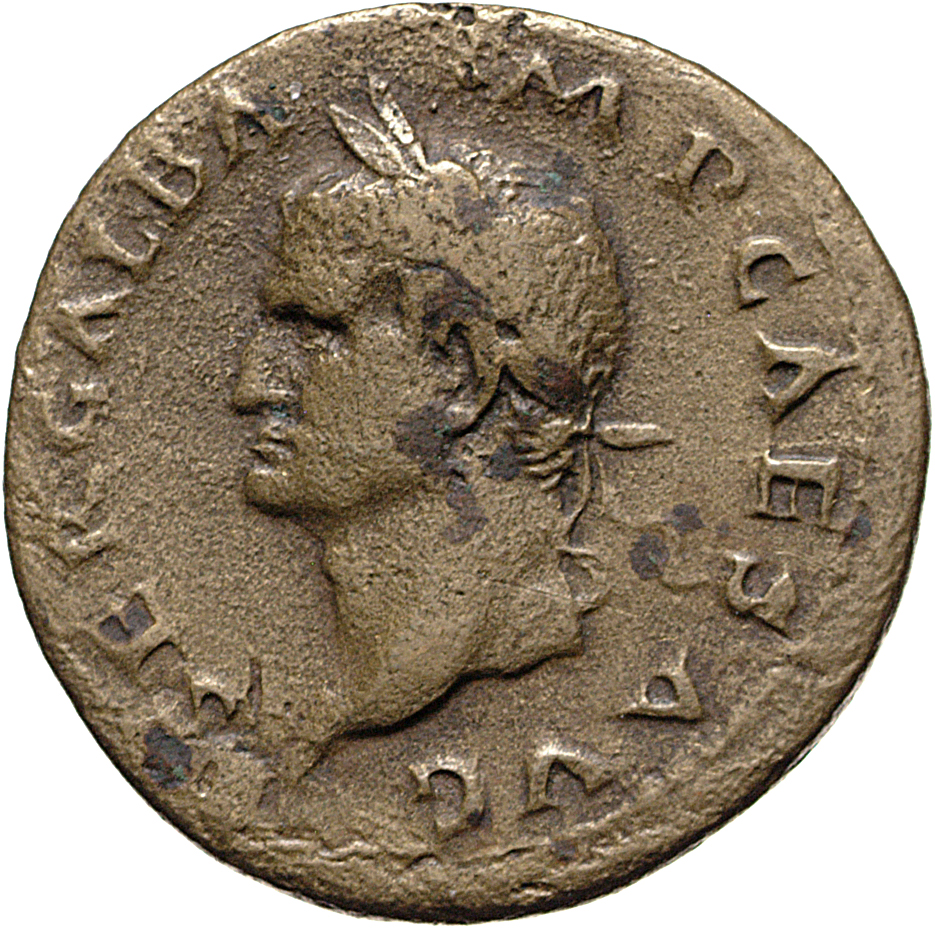 RIC I (second edition) Galba 289 Galba obverse — Head of Galba, laureate, left