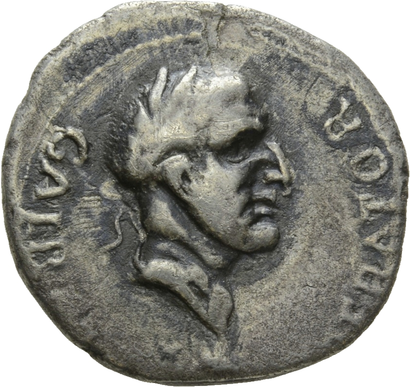 RIC I (second edition) Galba 29 Galba obverse, Head of Galba, laureate, right; globe at point of neck