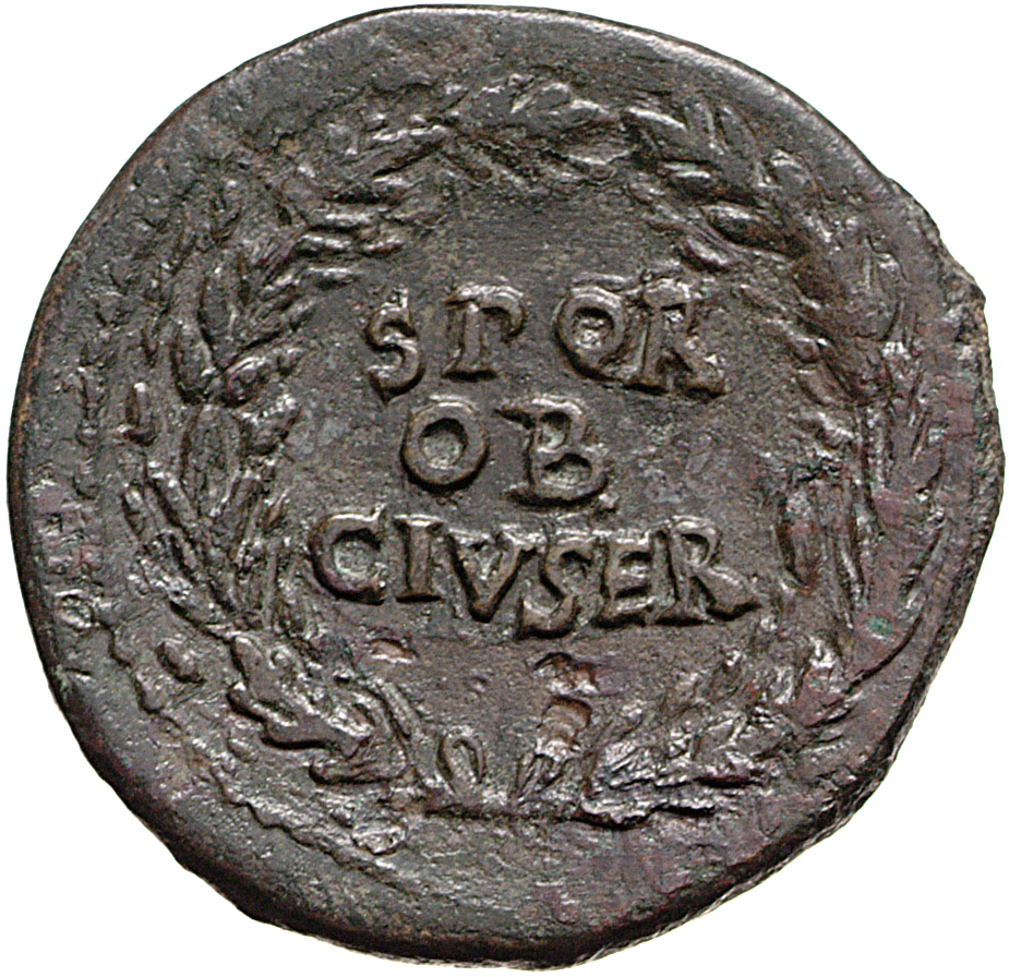 RIC I (second edition) Galba 290 Galba reverse, Legend in three lines oak-wreath