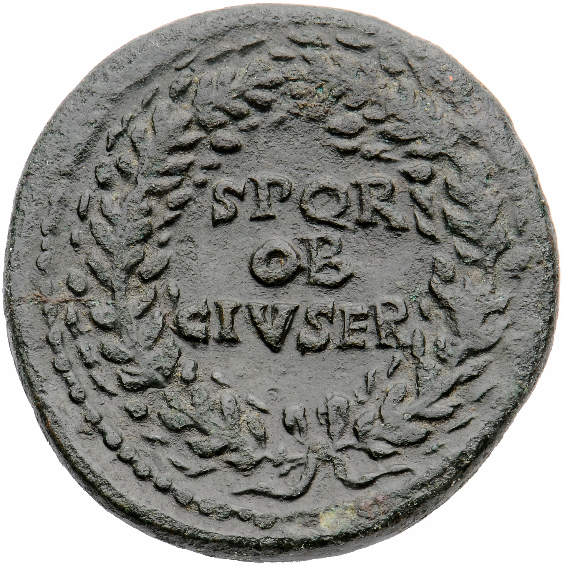 RIC I (second edition) Galba 290 Galba reverse — Legend in three lines oak-wreath