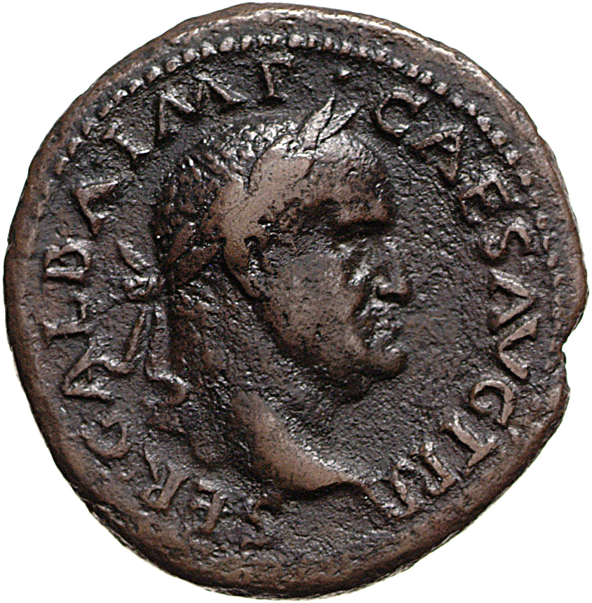 RIC I (second edition) Galba 304 Galba obverse — Head of Galba, laureate, right