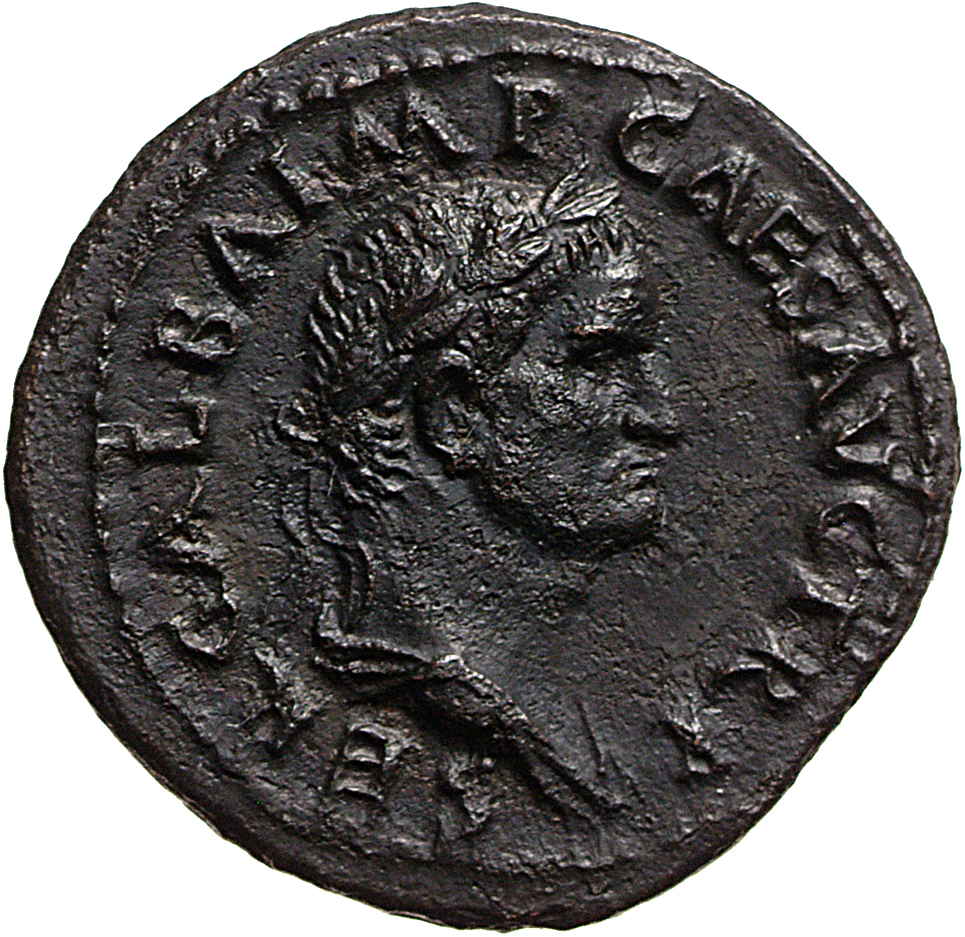 RIC I (second edition) Galba 307 Galba obverse, Bust of Galba, laureate and draped, right