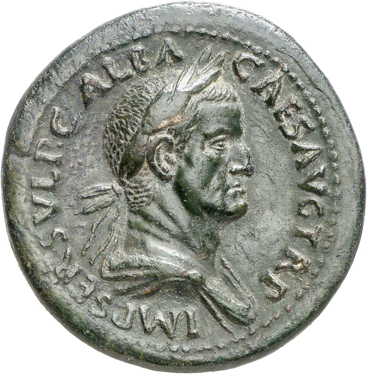 RIC I (second edition) Galba 309 Galba obverse, Bust of Galba, laureate and draped, right
