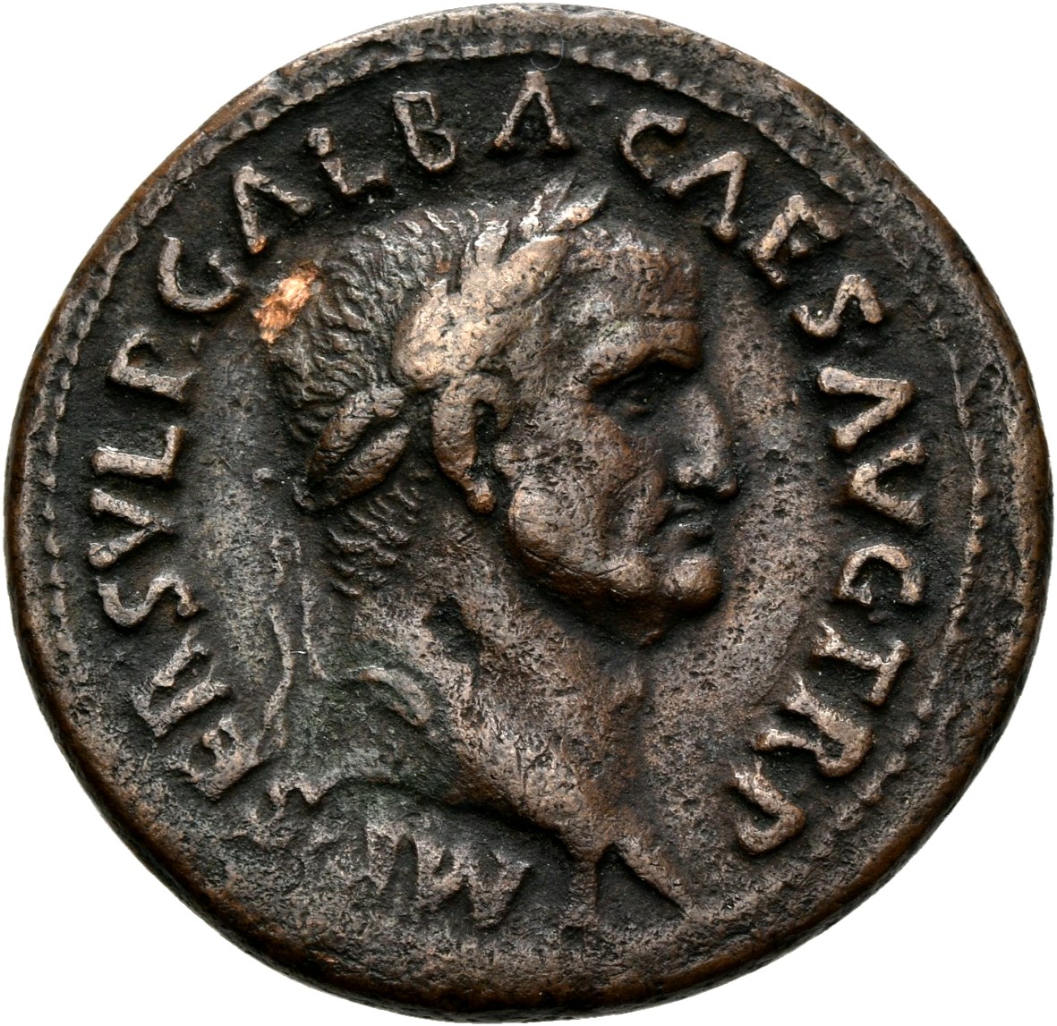 RIC I (second edition) Galba 324 Galba obverse, Head of Galba, laureate, right