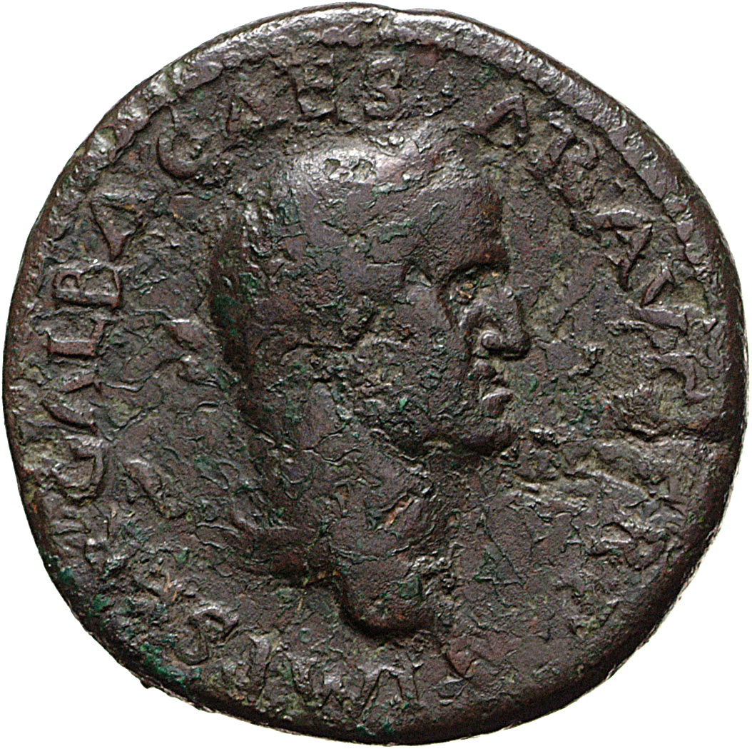 RIC I (second edition) Galba 344 Galba obverse, Head of Galba, laureate, right
