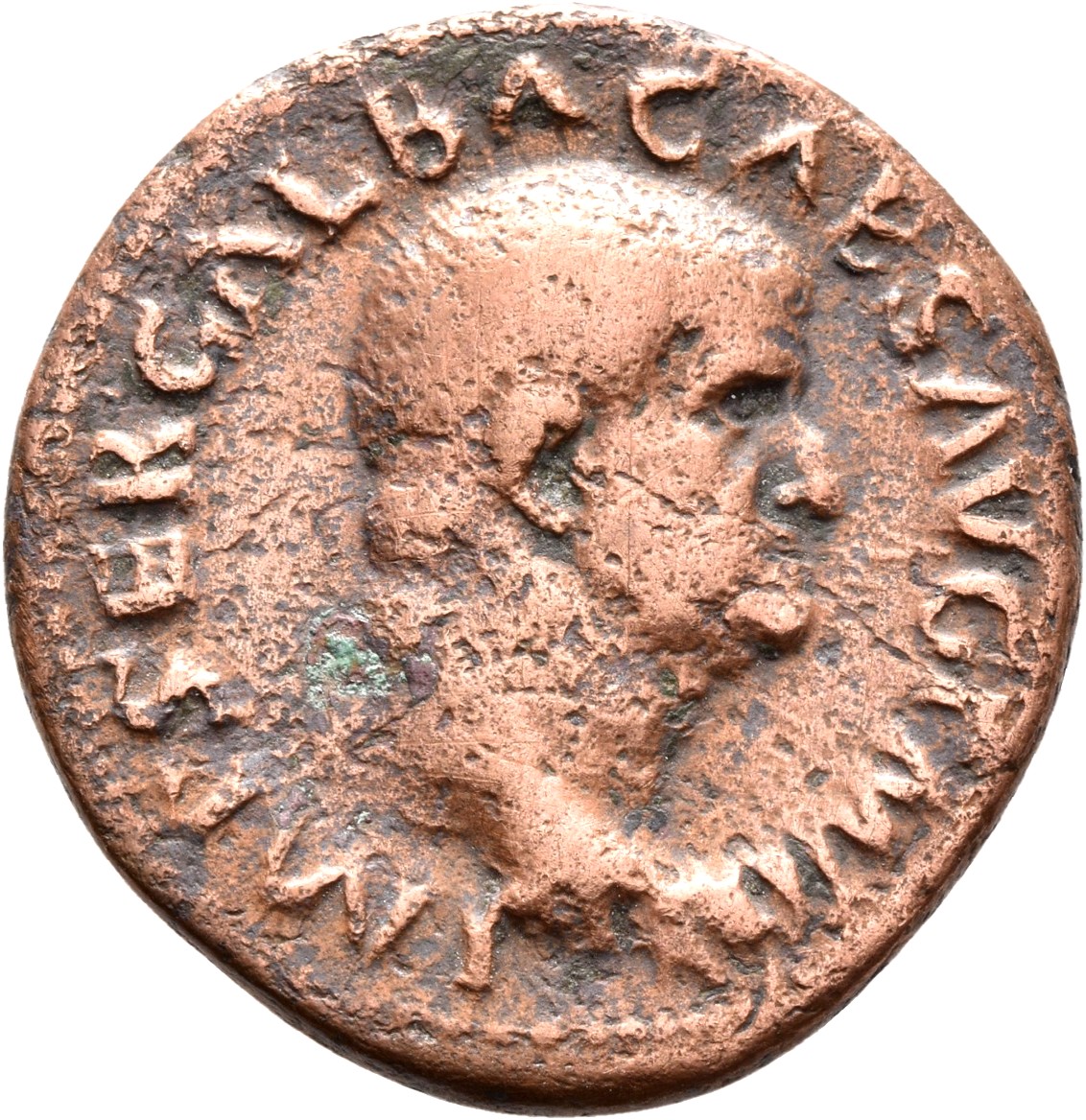 RIC I (second edition) Galba 366 Galba obverse, Head of Galba, bare, right