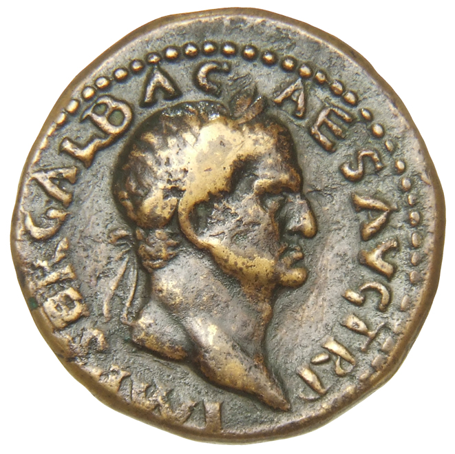 RIC I (second edition) Galba 370 Galba obverse, Head of Galba, laureate, right