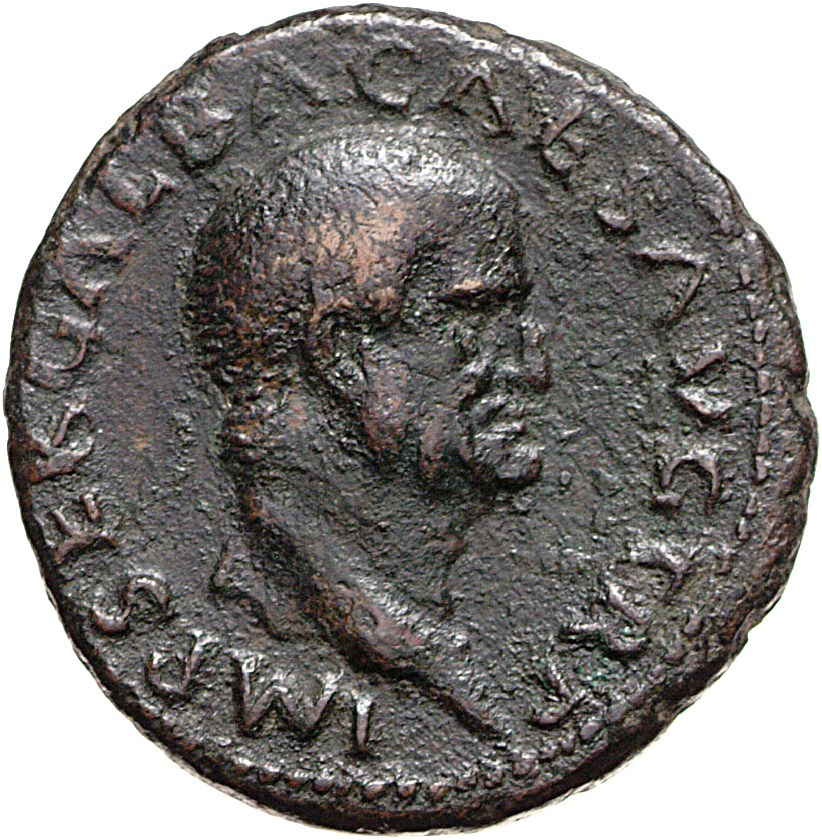 RIC I (second edition) Galba 375 Galba obverse, Head of Galba, bare, right
