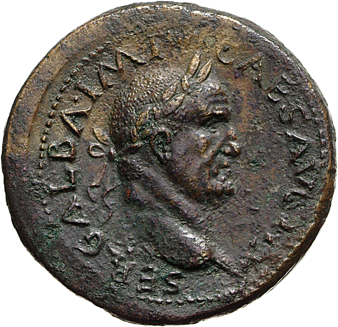RIC I (second edition) Galba 434 Galba obverse, Head of Galba, laureate, right