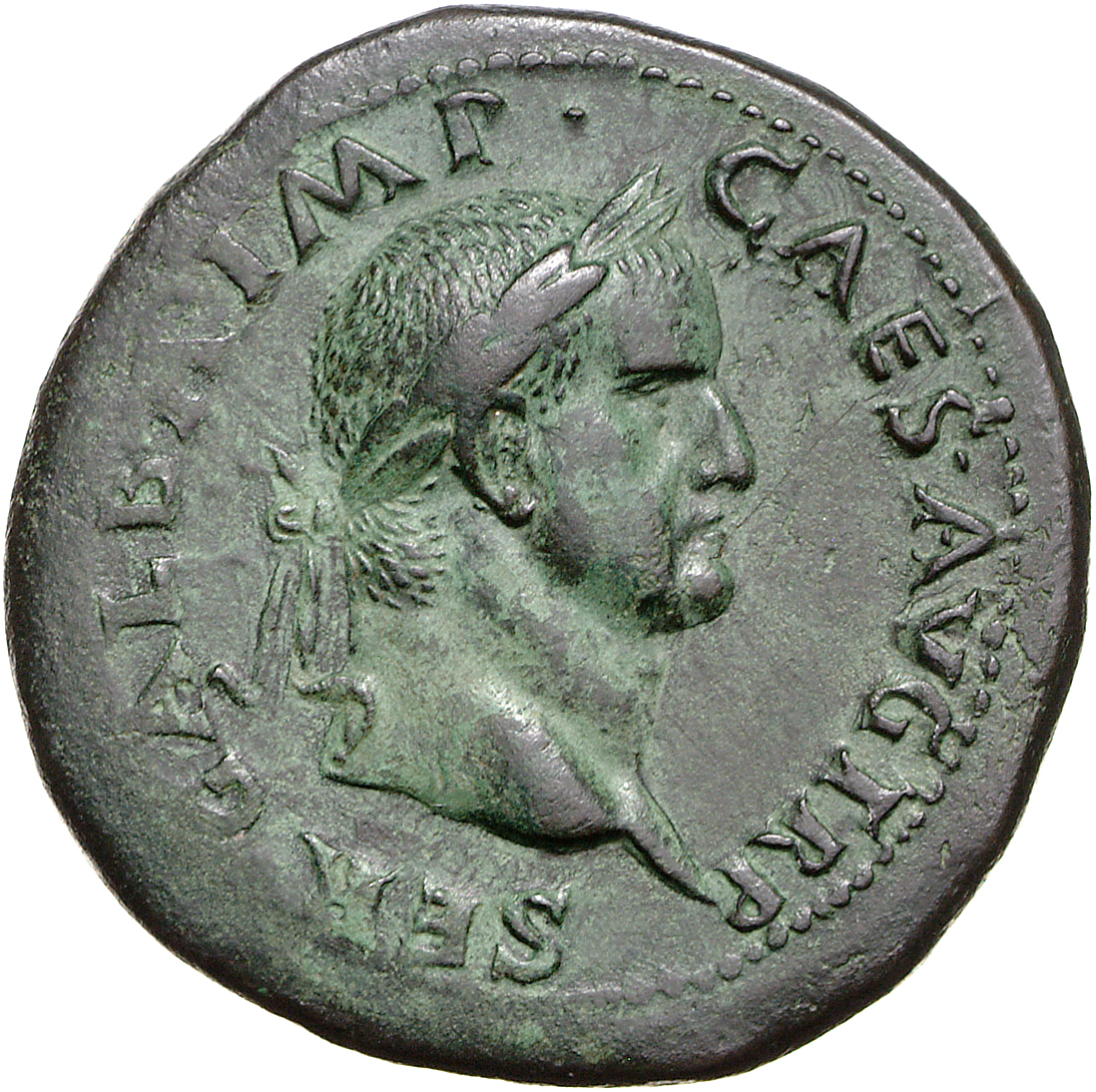 RIC I (second edition) Galba 446 Galba obverse, Head of Galba, laureate, right
