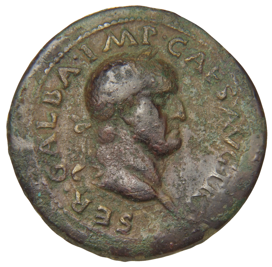 RIC I (second edition) Galba 451 Galba obverse, Head of Galba, laureate, right