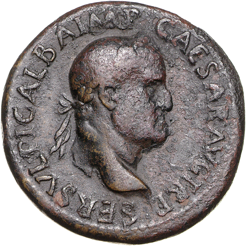 RIC I (second edition) Galba 462 Galba obverse, Head of Galba, bare, right