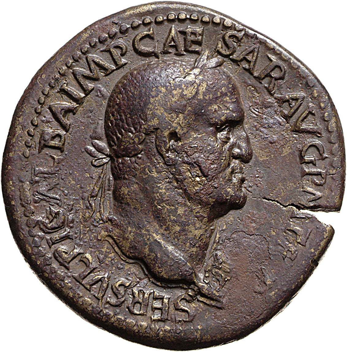 RIC I (second edition) Galba 464 Galba obverse, Head of Galba, laureate, right with aegis