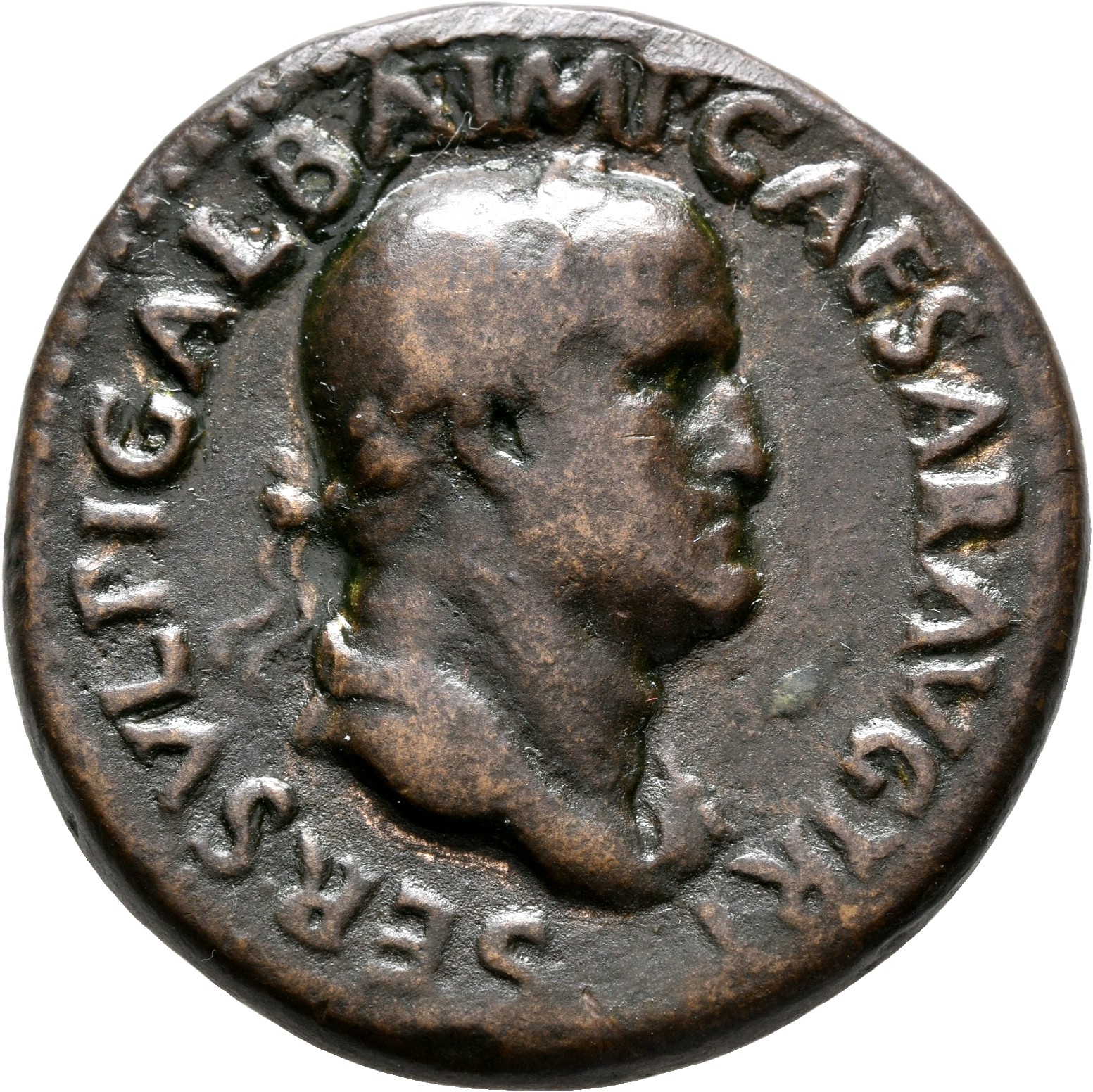 RIC I (second edition) Galba 466 Galba obverse, Head of Galba, laureate, right