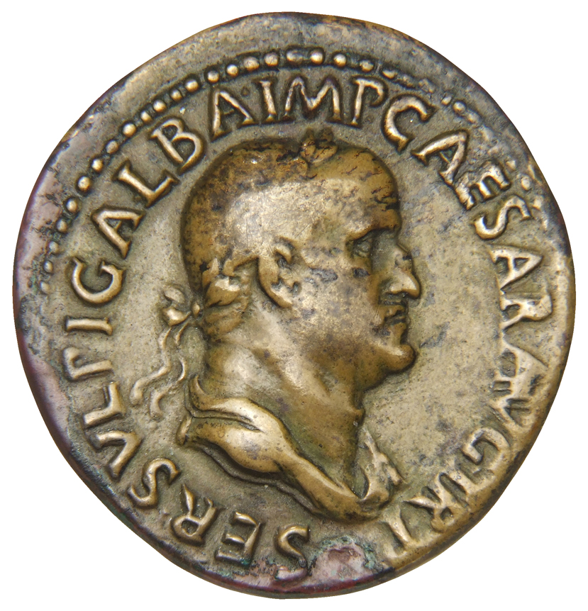 RIC I (second edition) Galba 467 Galba obverse, Bust of Galba, laureate and draped, right