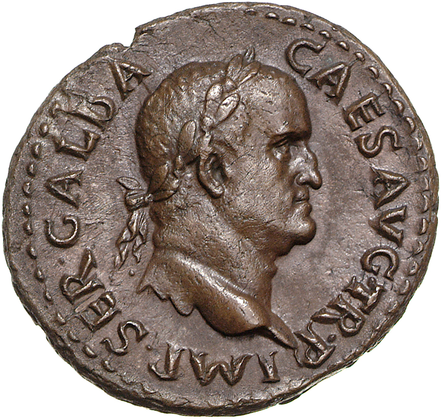 RIC I (second edition) Galba 491 Galba obverse, Head of Galba, laureate, right