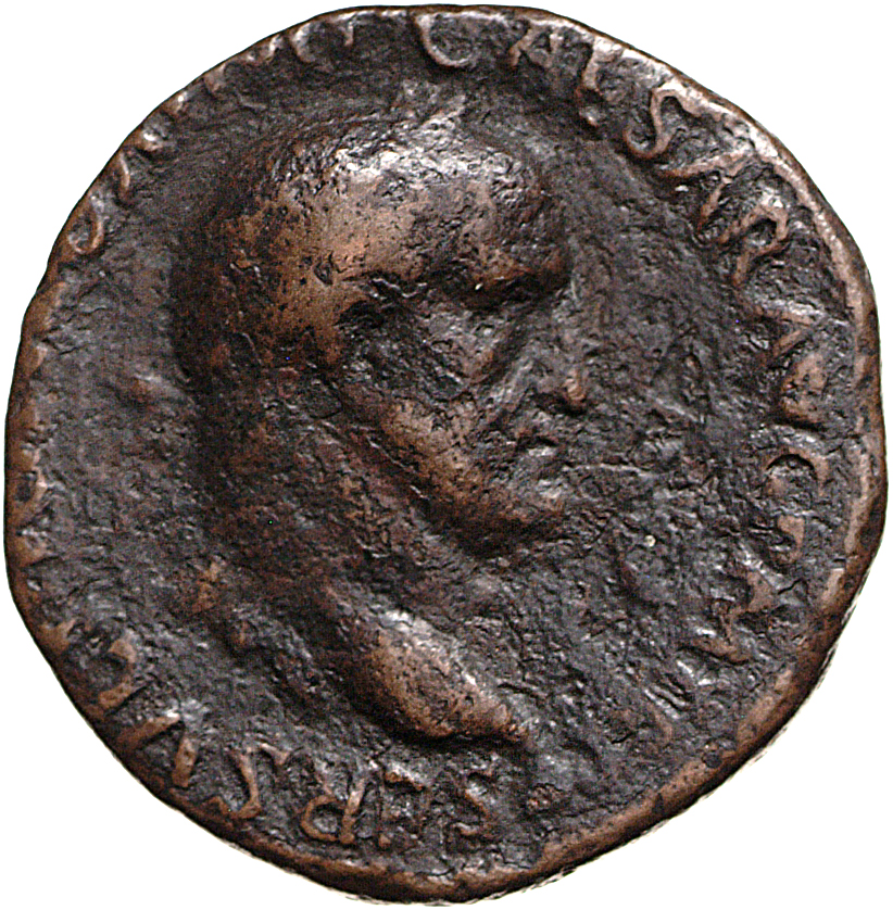 RIC I (second edition) Galba 513 Galba obverse, Head of Galba, laureate, right; globe at point of neck