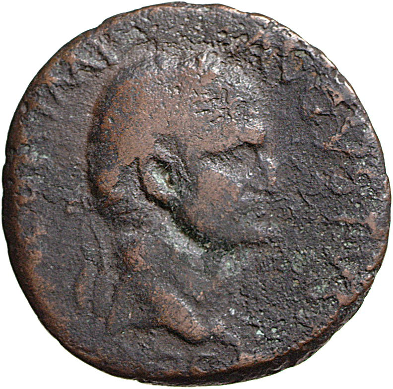 RIC I (second edition) Galba 70 Galba obverse, Head of Galba, laureate, right; globe at point of neck
