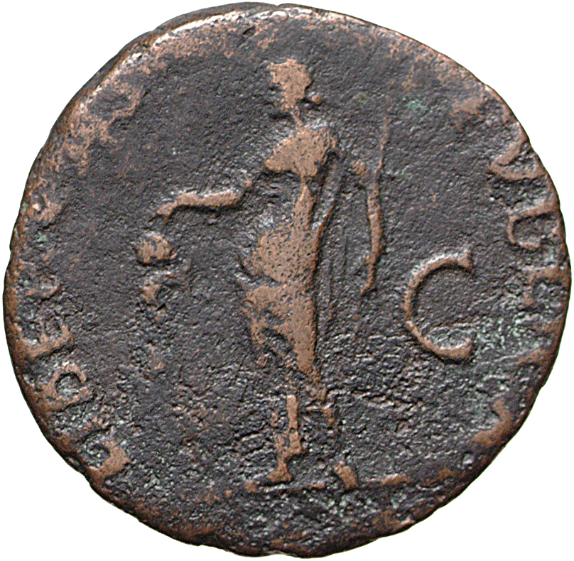 RIC I (second edition) Galba 70 Galba reverse, Libertas, draped, standing left, holding pileus in right and rod in left