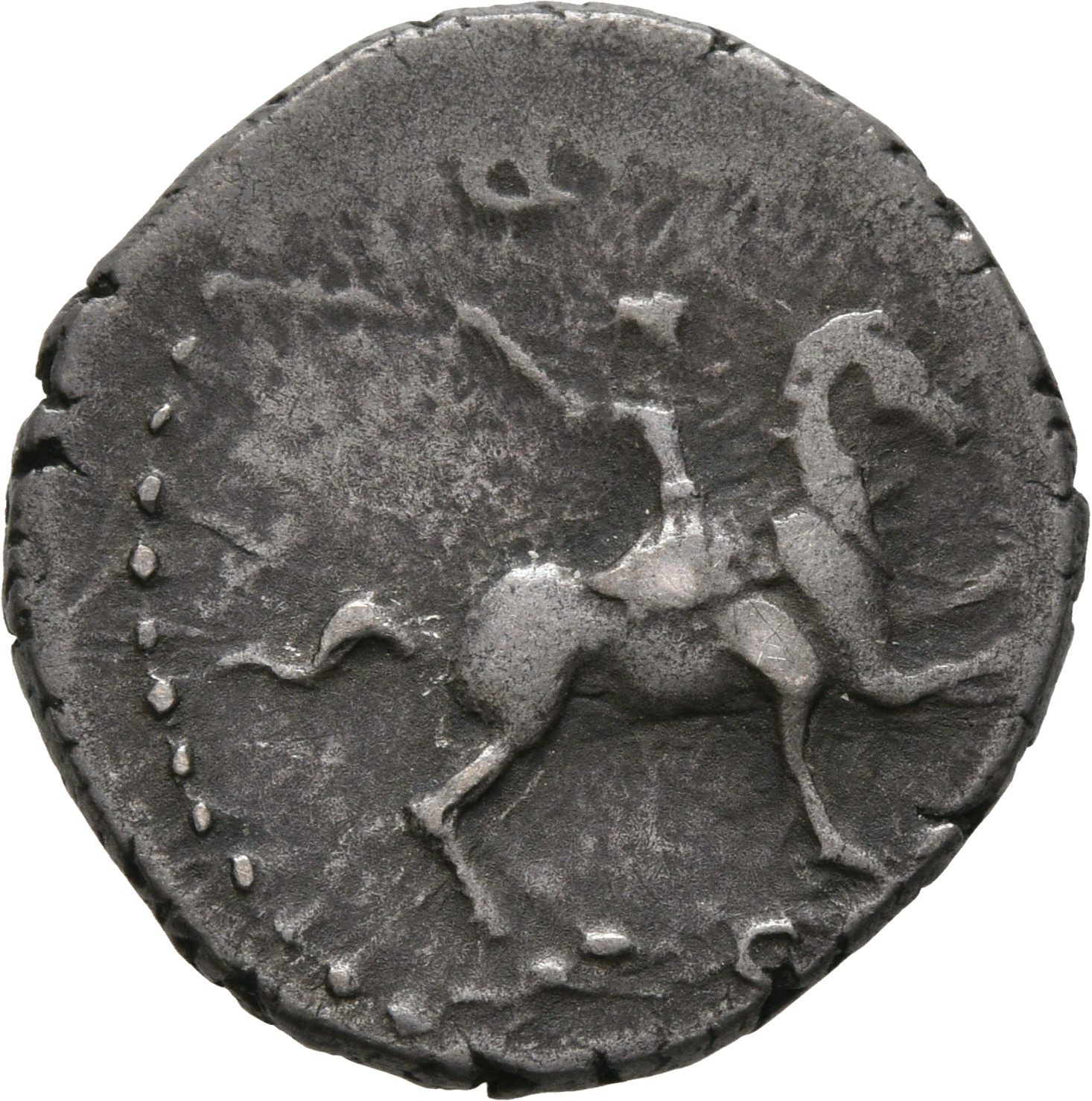 RIC I (second edition) Galba 88 Galba obverse, Galba, in military dress, riding right, levelling javelin with right hand