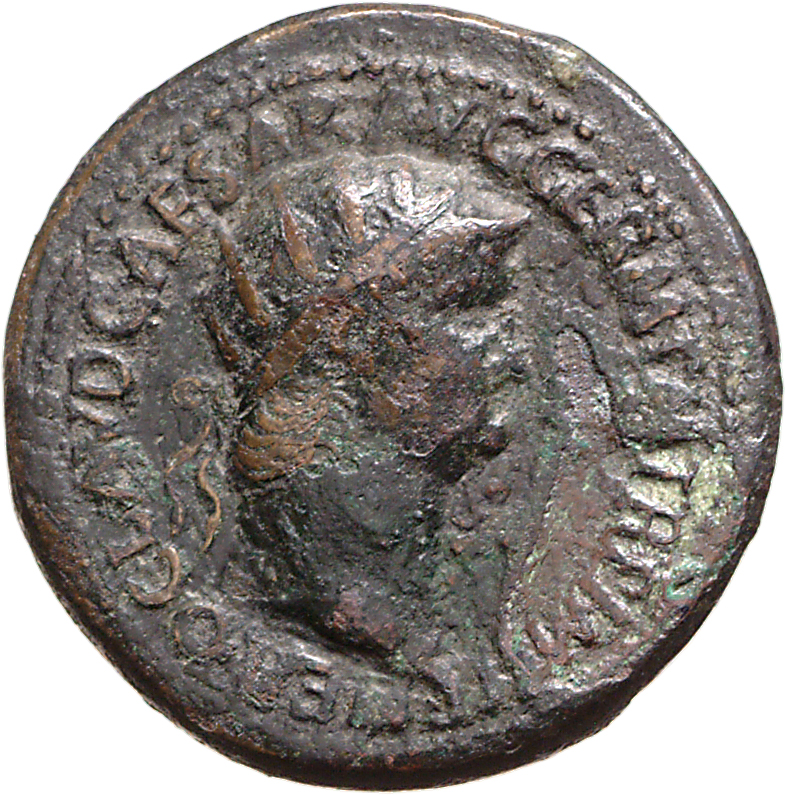 RIC I (second edition) Nero 124 Nero obverse, Head of Nero, radiate, right