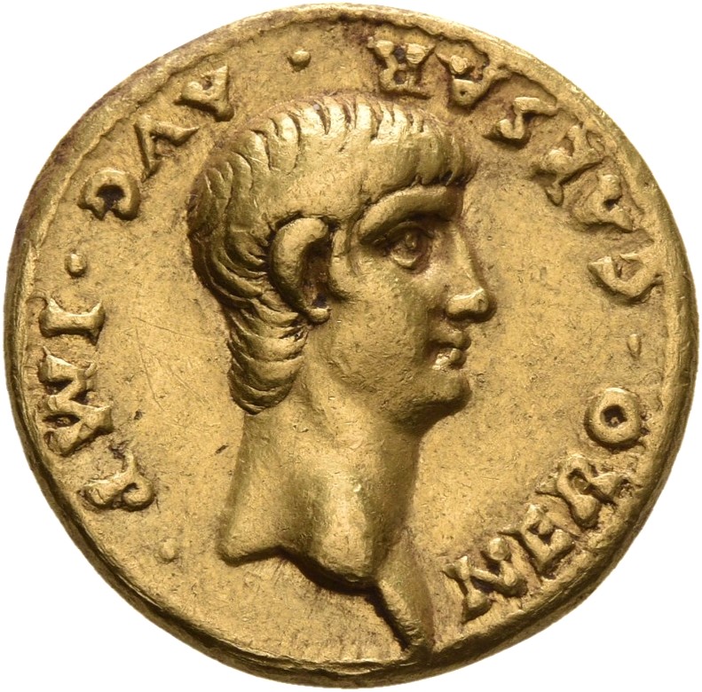 RIC I (second edition) Nero 16 Nero obverse — Head of Nero, bare, right
