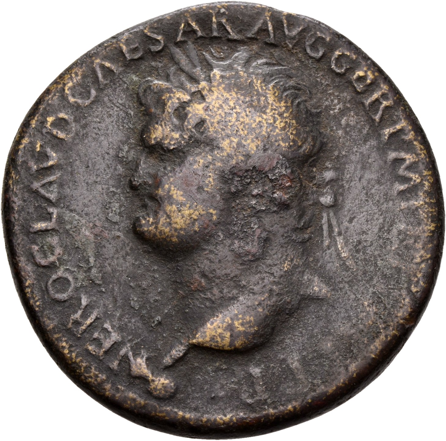 RIC I (second edition) Nero 168 Nero obverse, Head of Nero, laureate, left