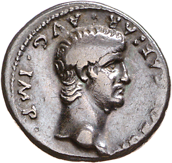 RIC I (second edition) Nero 17 Nero obverse, Head of Nero, bare, right
