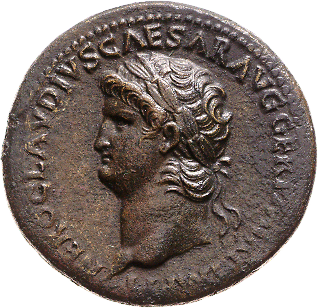RIC I (second edition) Nero 182 Nero obverse, Head of Nero, laureate, left
