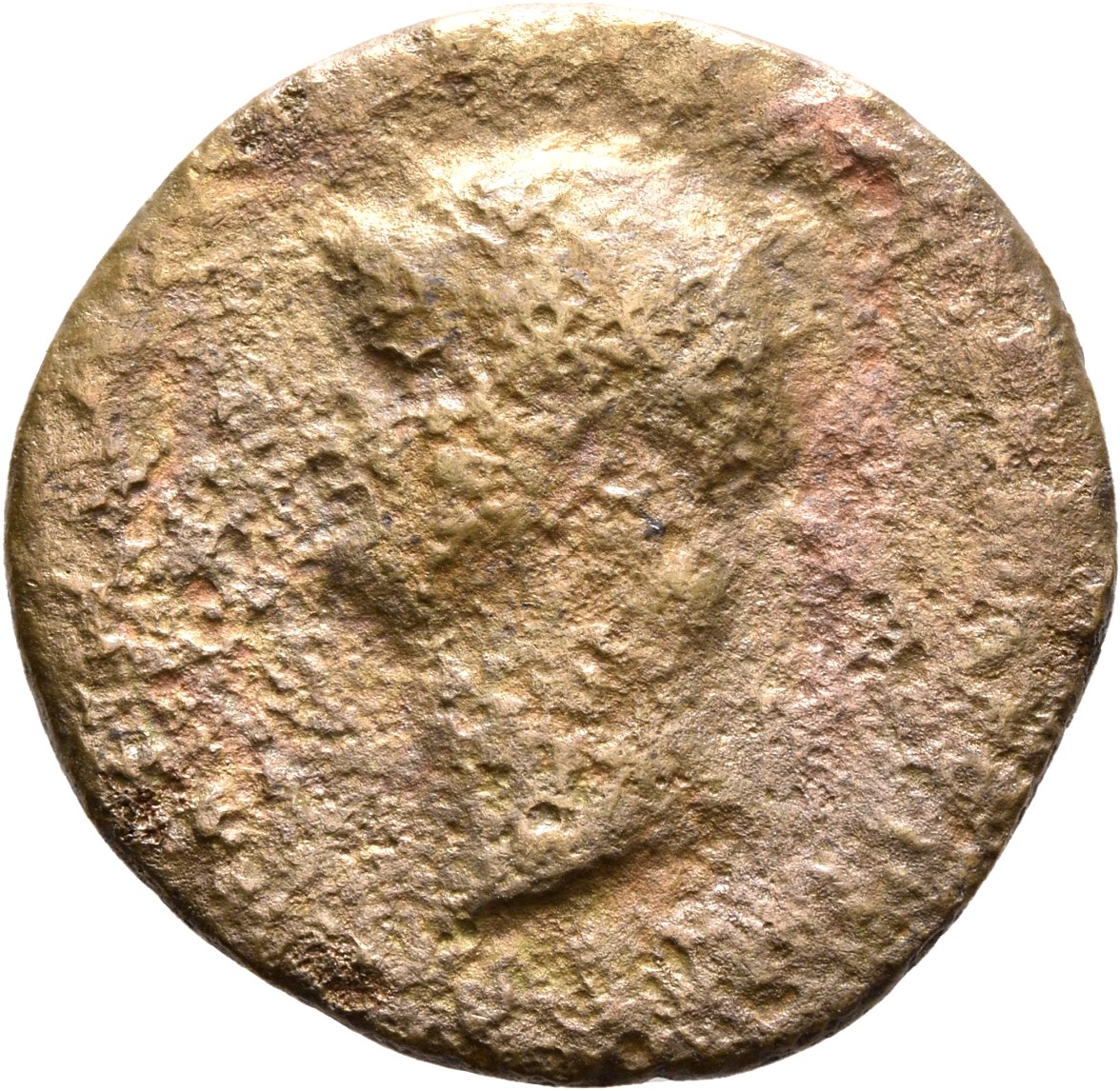 RIC I (second edition) Nero 185 Nero obverse, Head of Nero, radiate, left
