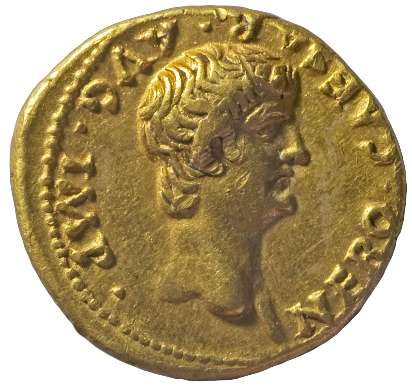 RIC I (second edition) Nero 19 Nero obverse — Head of Nero, bare, right