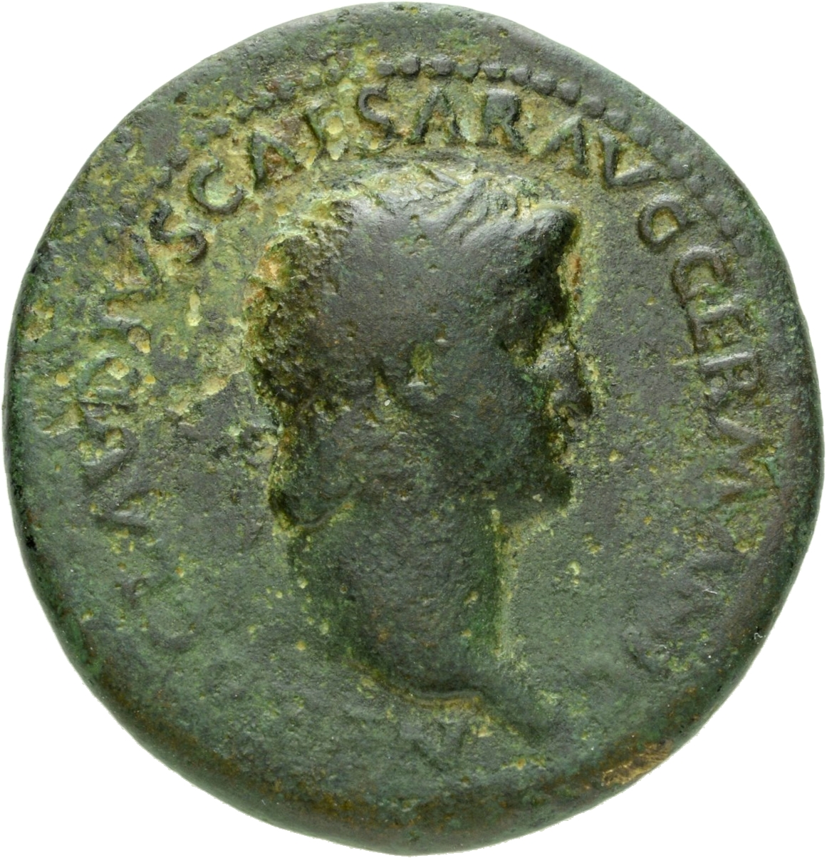 RIC I (second edition) Nero 211 Nero obverse, Head of Nero, radiate, right