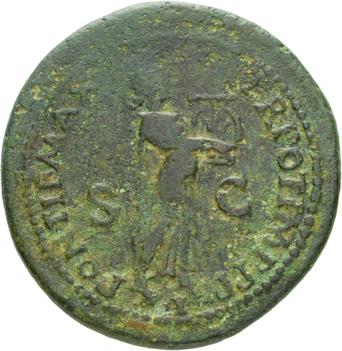 RIC I (second edition) Nero 211 Nero reverse, Nero as Apollo Citharoedus, laureate, advancing right, playing lyre