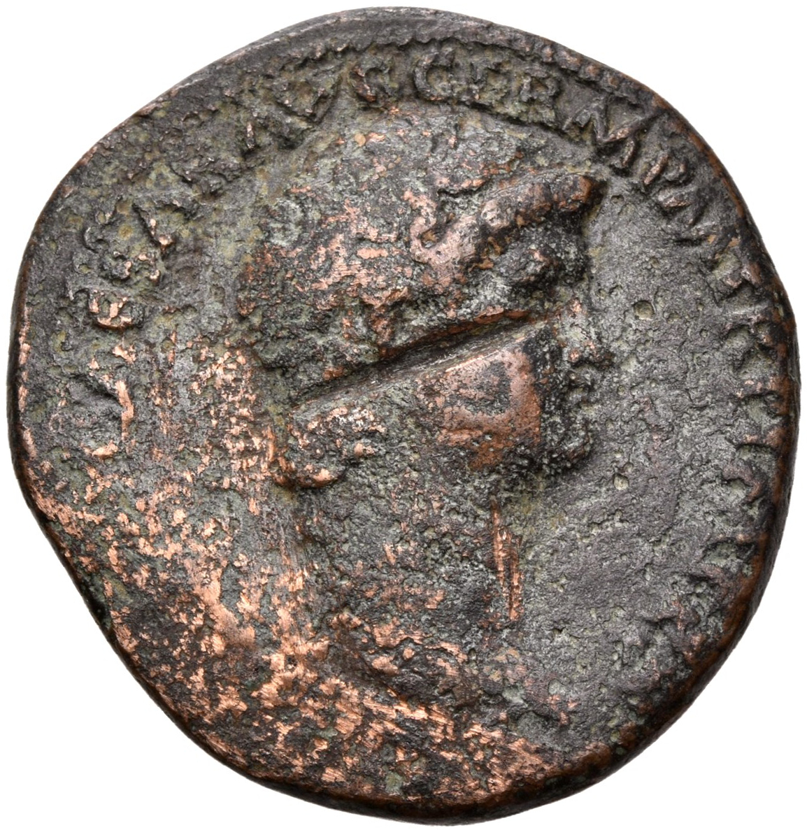 RIC I (second edition) Nero 217 Nero obverse, Head of Nero, laureate, right