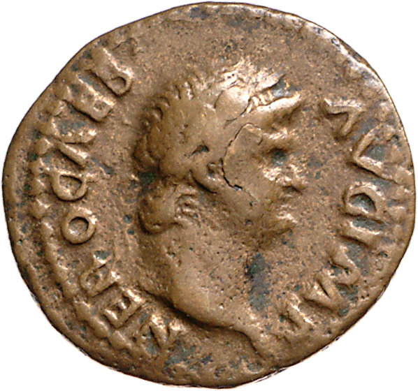 RIC I (second edition) Nero 221 Nero obverse, Head of Nero, laureate, right